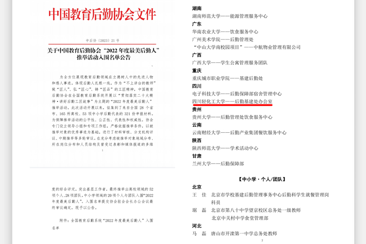 我校后勤基建处办公室团队入围中国教育后勤协会“2022年度最美后勤人”.jpg